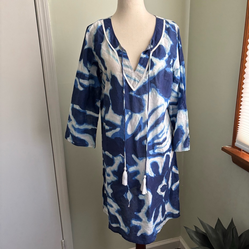 Debbie Katz South Beach pool Swim Cover size m tassel EUC